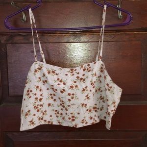 American Eagle Floral Crop Top (size: M)